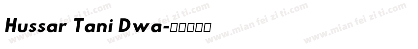 Hussar Tani Dwa字体转换